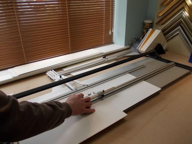 Views from the workshop.. picture framing in progess. Views from the workshop.. picture framing in progess.