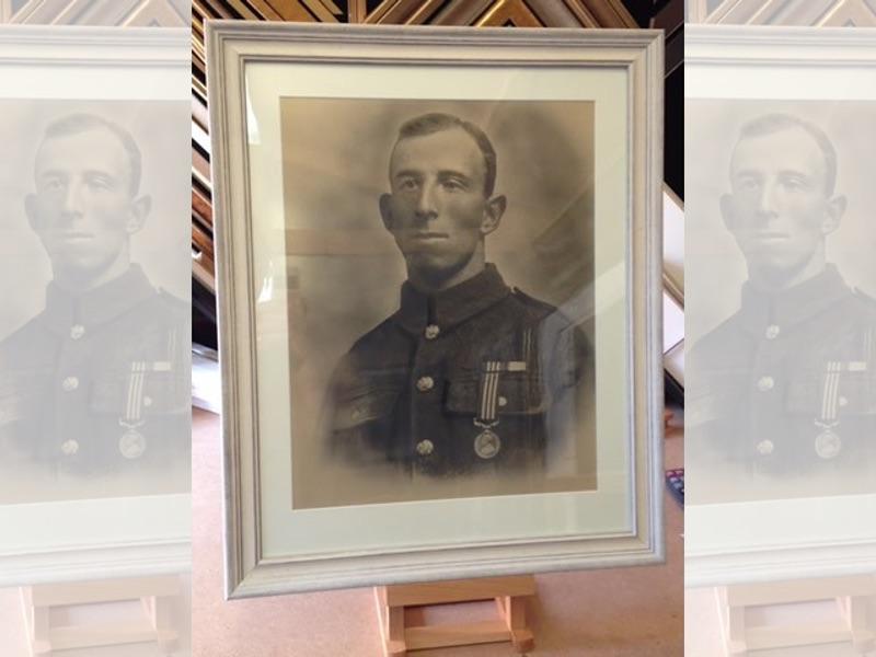 Framed WW1 Photograph Framed WW1 Photograph