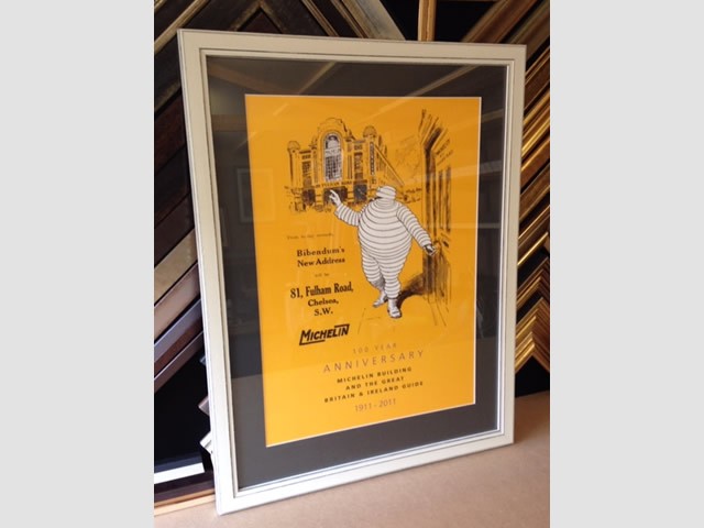 Framed Michelin 100 Year Anniversary Poster